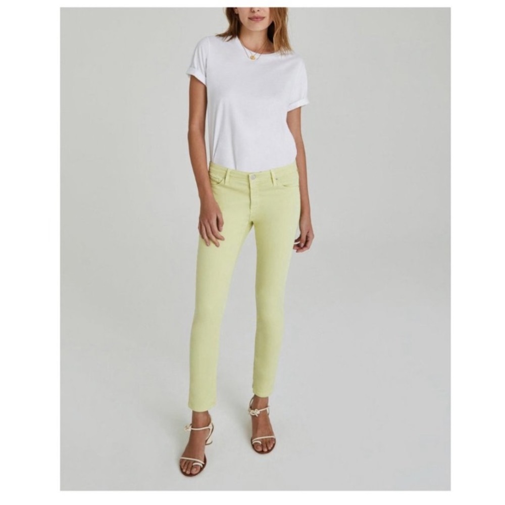 AG Adriano Goldschmied Women's Skinny Jeans in Light Yellow
